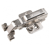 Меблева завіса Muller накладна 95° Clip-On для алюмінієвого профілю без пружини 3D (714565)